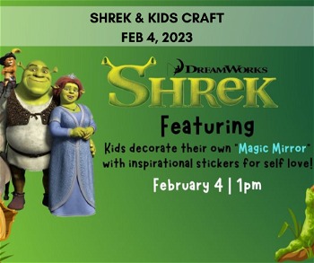 Shrek Kids Movie Craft Milford Theater 2023